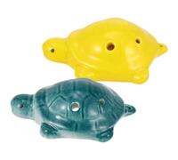 Toddmomy Ocarina Clásica Fácil de Tocar de Cerámica Forma de Tortuga 2 Piezas Portátiles y Adecuado para Practicar para Niños y Amantes Música