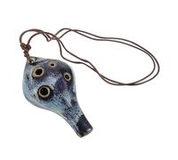 Toddmomy Ocarina De Cerámica Contralto c De 6 Agujeros Para Principiantes, Mini Instrumento De Viento Portátil Sonido Dulce y Resonante, Adecuado Para Práctica y Obsequio Musical