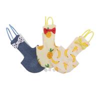 Toddmomy Pañal para Loros Pequeño Reutilizable 3 Piezas con Capa Interior, Traje de Vuelo Transpirable para Periquitos y Cacatúas, Pañales a Prueba de Fugas para Viajes y Uso Diario