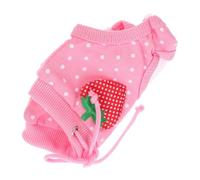 Toddmomy Pañal Sanitario para Perros Machos Bragas Lavables De Diseño De Fresas Talla Protección Efectiva contra Orina y Menstruación para Cachorros y Perros Celo Rosa