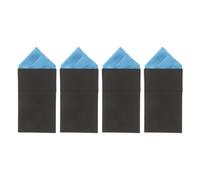 Toddmomy Pañuelo de bolsillo preplegado de 4 piezas para traje: pañuelo de bolsillo listo para usar para hombre - diseño sin pliegues para atuendo formal de negocios profesional.