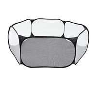 Toddmomy Parque Infantil Plegable para Mascotas Valla Hexagonal para Cachorros Tela De Poliéster Negra Portátil Interior y Exterior para Perros y Gatos