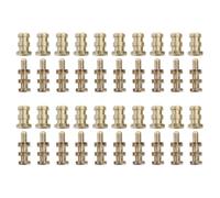 Toddmomy Pasadores de Alineación de Metal para Mesa de Comedor 20 Unidades Manguitos de Pasador 8X10X30 MM Sujetadores Cilíndricos para Restauración y Carpintería Accesorios para Mesas