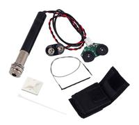 Toddmomy Pastilla Piezoeléctrica para Guitarra Acústica con Preamplificador Gmb634, Jack Endpin y Control de Volumen y Tono, Diseño Compacto Metálico para Interpretación Folk