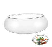 Toddmomy Pecera Grande: pecera de plástico Transparente, Redonda, Grande, para Flor de Loto, nenúfares, Maceta para Plantas suculentas para Bodas, decoración del hogar