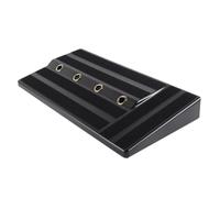 Toddmomy Pedalera de Efectos Guitarra Portátil Ligera Base Resistente y Fuente de Alimentación Oculta para Músicos Profesionales en Color Negro