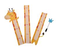 Toddmomy Pegatina Medidor de Altura Diseño de Animales de Dibujos Animados, Adhesivo de Pared Extraíble de Pvc Resistente, Tabla Decorativa Infantil para Habitación y Guardería, Colorido