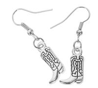 Toddmomy Pendientes de Bota Vaquera Occidentales Colgantes, Aleación Hipoalergénica, para Mujer, Accesorios de Joyería para Fiestas y Uso Diario, Estilo Vaquero, Tamaño Mediano