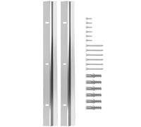 Toddmomy Percha Francesa en Z Antideslizante para Colgar Espejos y Cuadros, Herrajes Metálicos Resistentes 34x300mm, Soporte Pesado para Baño y Decoración Mural