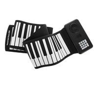Toddmomy Piano de Rollo Manual con Teclado de Piano Portátil de Teclas Enrollable de Silicona con Altavoz para Practicar Música Casa