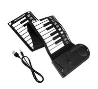 Toddmomy Piano Enrollable Portátil de Teclas Piano Electrónico Flexible Principiantes Plegable con Función de Grabación y Altavoces y Estudiantes