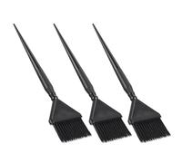 Toddmomy Pinceles para Teñir el Cabello Personal Color Aleatorio Juego de 3 de Material PC Color Negro, Herramienta Precisa y Cómoda para Uso Profesional en Salón o DIY