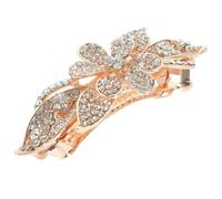 Toddmomy Pinza Cabello Flores de Aleación y Pedrería, Accesorios Elegantes para Mujeres, Adecuado para Bodas y Uso Diario, Mantiene el Peinado en Su Lugar