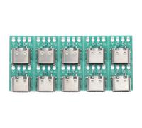 Toddmomy Placa Convertidora USB C 3.1 de 10 Piezas Conector Hembra para PCB, Transmisión de Datos Rápida y Material de Aleación de Zinc para Cable USB Tipo C