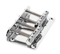 Toddmomy Placa De Cuerdas Para Bajo Eléctrico De 4 Cuerdas Puente Cromado Para Bajo Piezas Y Accesorios Para Violín Cordal Sin Pala Para Bajo Humbucker Para Bajo Repuesto Para Puente