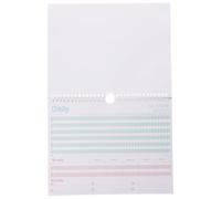 Toddmomy Planificador Portátil sin Fechas de 12 Meses para Seguimiento de Hábitos, Cuaderno Ligero de Papel Cubierta Metálica y Diseño Elegante para Uso Diario