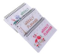 Toddmomy Planificador semanal para estudiantes 3 piezas, agenda académica portátil, cuaderno de escritura, registro de planes, escritura suave, organizador escolar para y