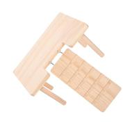 Toddmomy Plataforma De Jaula para Hámster Pasos De Hámster Juguetes De Plataforma De Animales Pequeños Mesa De Comedor para Escaleras De De Beige De Madera