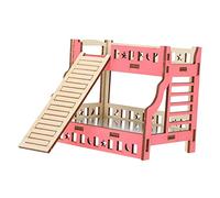 Toddmomy Plataforma de Madera para Hámster Jaula de Ejercicio para Mascotas Soporte Natural para Desarrollo de Coordinación y Balance para Hámsteres y Pequeños Roedores