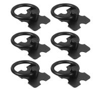 Toddmomy Pomos Metálicos Negros para Cajones y Armarios 6 Unidades Tornillos Tiradores Redondos de Aleación de Zinc Resistentes y Lisos Ideales para Muebles de Cocina Dormitorio y