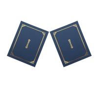 Toddmomy Portadas para diplomas y certificados, 2PCS tamaño A4, diseño formal en papel, para guardar documentos importantes y premios en ceremonias de graduación