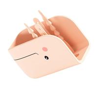 Toddmomy Protector de Grifo de Bañera para Niño Pequeño Diseño de Ballena en Silicona Beige, Fácil de Instalar y Adecuado Mayoría Grifos de Baño