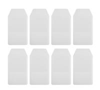 Toddmomy Protectores de Bolsillo de PVC Blanco para Bolígrafos, Organizador Compacto Resistente para Enfermeras y Profesionales en Oficina y Escuela, Paquete de 8 Unidades