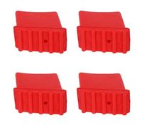 Toddmomy Protectores de Patas de Escalera Antideslizantes de Goma Rojos, 4 Unidades, 2.5 X 5 Cm, Reemplazo para Escaleras Plegables, Almohadillas Resistentes al Desgaste para