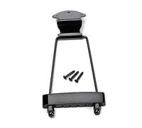 Toddmomy Puente Cordal Metálico Para Guitarra Jazz Cuerdas Con Tornillos Incluidos Diseño Hueco Negro Para Guitarra Archtop Acústica y Eléctrica