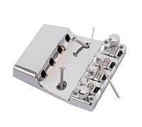 Toddmomy Puente Metal De Cuerdas Puente De Silla De Montar Plato Plateado Reemplazo De Instrumento Musical Escenario De Concierto