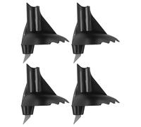 Toddmomy Puntas Negras para Bastones de Senderismo, 4 Unidades, Repuesto Resistente Antideslizante para Trekking, Esquí y Montaña, Accesorios para Exteriores de Larga Duración