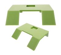 Toddmomy Rampa de Escalada y Plataforma para Tortugas Ventosa, Accesorio para Tanques de Agua, Isla Flotante para Reptiles Acuáticos, 2 Piezas Verde Grande y Pequeño