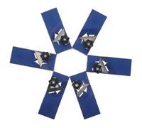 Toddmomy Recortadora Manual de Cantos 45° para Paneles Acústicos y Placas de Yeso, 6 Unidades Azul, Herramienta de Biselado para Carpintería, Cepillo para Bordes Laminados y Rebabas