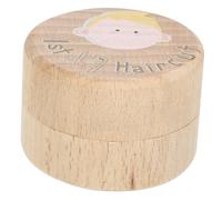 Toddmomy Recuerdo De Mi Primer Corte De Pelo Para Bebés Contenedor De Pelo Fetal Para Bebé Kit Para Niña De Hadas Almacenamiento De Cortes De Pelo Recuerdo De Madera Para El