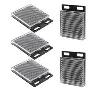 Toddmomy Reflector Cuadrado 5 Piezas para Sensor de Haz Fotoeléctrico Lámina de Rejilla de Refracción Alta Reflectividad y Fácil Instalación para Vehículos y Uso Exterior