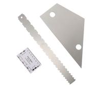 Toddmomy Regla de Medición para Guitarra Acero Inoxidable 3 Piezas Herramienta de Nivelación de Mástil Borde Recto y Muescas para Guitarra Eléctrica Accesorios de Mantenimiento