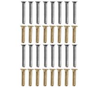 Toddmomy Remaches de Repuesto para Paraguas Plegables, 32 Piezas (16 de 7mm 16 de 9mm), Conector de Varillas Resistente Intemperie para Reparación Diy, Clavo de Unión Compatible Armazón