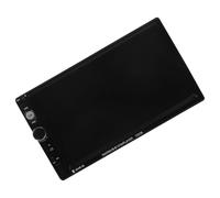Toddmomy Reproductor de Coche Pantalla Táctil Estéreo de Coche 7 Pulgadas Doble DIN Negro Instalación Fácil Música en Streaming Kit de Control al Cámara 12 LED
