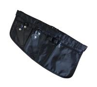 Toddmomy Riñonera de Peluquero de Lona Negra Protección Integral y Soporte para Tijeras, Bolsa Organizadora Práctica para Herramientas de Salón Profesional