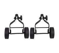 Toddmomy Ruedas Auxiliares de Repuesto para Cortacésped y Desbrozadora 2 Piezas Negras de Plástico Accesorio Compatible para Recortadora de Hilo Soporte Estable para Uso en Jardinería