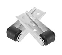 Toddmomy Ruedas de Soporte para Puertas de Madera 2 Juegos Rueda Inferior Caída Polea Direccional para Puertas Correderas Mobiliario de Jardín y Mostradores Instalación Vertical