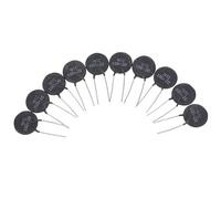 Toddmomy Sensor de Termistor NTC 10D-20 para Limitador de Corriente, Negro, Película, Pack de 10 Piezas, Amplio Rango de Temperatura, Fácil Instalación