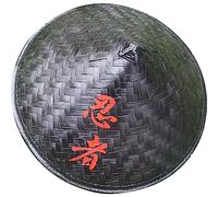 Toddmomy Sombrero de ninja asiático sombrero de cono de paja chino oriental sombrero chino sombrero de sol oriental gorra de jardín asiático sombrero de paja sombrero de arroz aleros grandes bambú