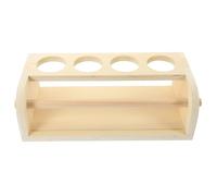 Toddmomy Soporte de madera para rollo de papel, caballete de dibujo y pintura de escritorio, con estante de almacenamiento, para artistas y pintores, 13.77x6.69x4.33 in