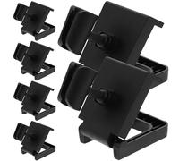 Toddmomy Soporte de Micrófono de Escritorio Abrazadera para Mesa, Plástico Negro, Ajustable y Multipropósito para Estudios y Tiendas, 6 Piezas