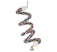 Toddmomy Soporte de Perca de la Cuerda de algodón Juguete masticable de algodón para pájaros Soporte de para