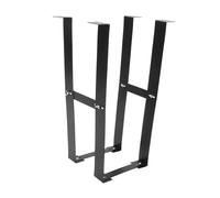 Toddmomy Soporte en Caja Computadora al para de Carbono Acero y Corrosión Negro, Resistente Sólido, para Montaje Práctico del Debajo Escritorio Oficina Estudio