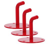 Toddmomy Soporte Metálico para Extintor de Incendios de 2 a 9 Kg Colgador de Pared de Hierro Resistente Gancho Fijo para Montaje Industrial Kit de 3 Piezas para Seguridad en Almacenes y