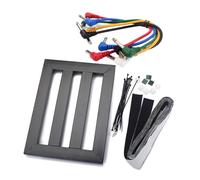 Toddmomy Soporte para Guitarra Tablero de Montaje Compacto y Duradero Compatible con Pedales Clásicos y Modernos Color Negro