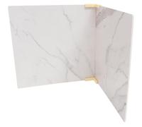 Toddmomy Tablero de Fondo para Fotografía de 40x40 Cm, PVC Reutilizable Patrón Mármol Blanco, 2 Piezas, Adecuado para Fotografía de Alimentos, Cosméticos y Objetos Pequeños